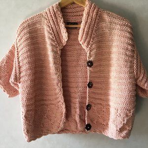 Vintage Cropped Rico Sweater